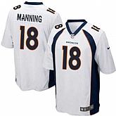 Nike Men & Women & Youth Broncos #18 Peyton Manning White Team Color Game Jersey,baseball caps,new era cap wholesale,wholesale hats